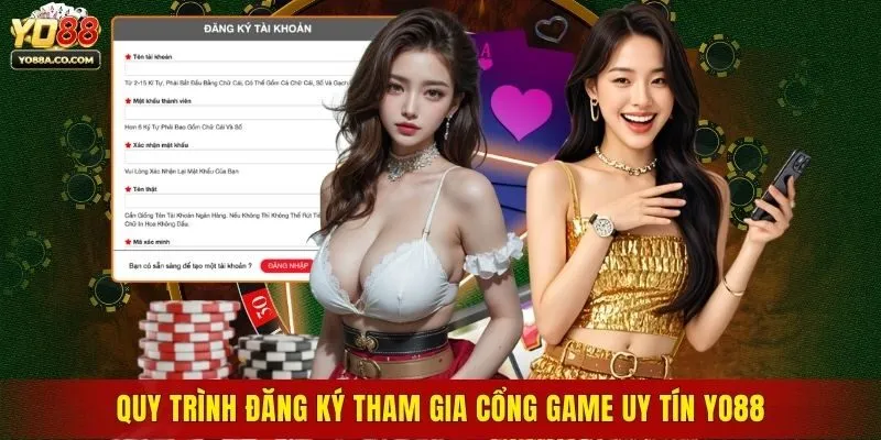 Quy trình đăng ký tham gia cổng game uy tín Yo88